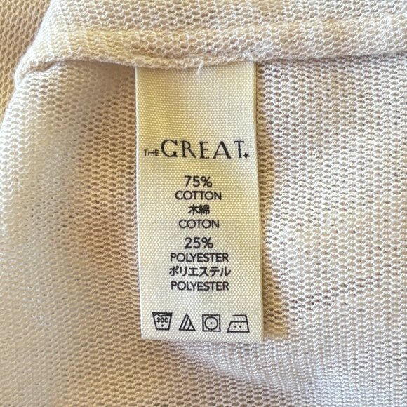 THE GREAT. Cream Lace Blouse - Picture 4 of 4